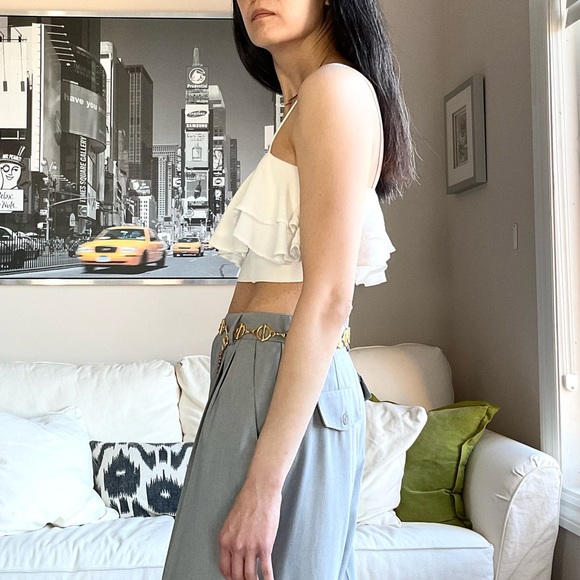 Zara Ruffle cropped top - Picture 3 of 12